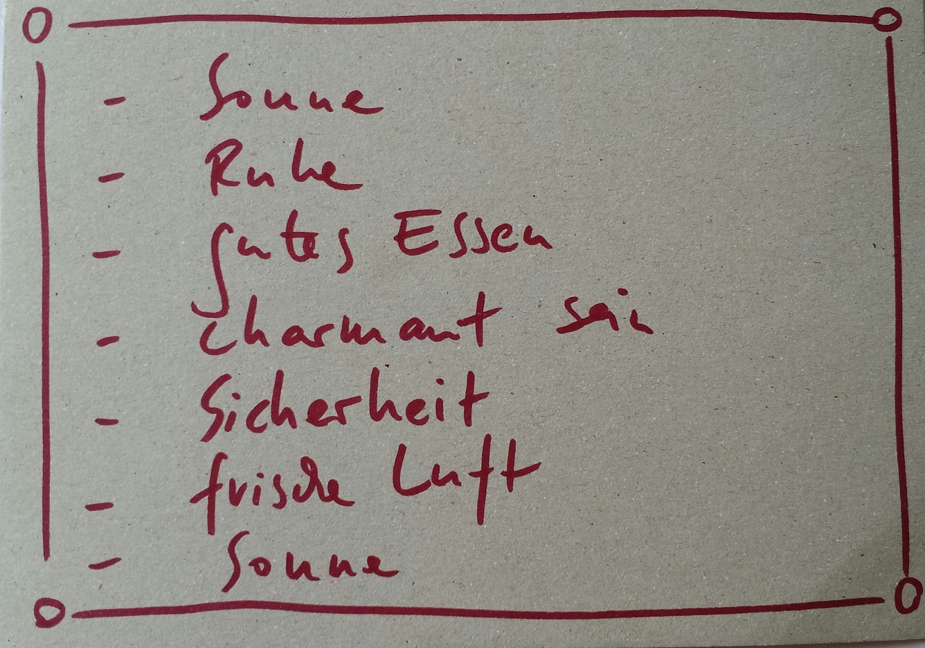blofo Urlaubs Checkliste