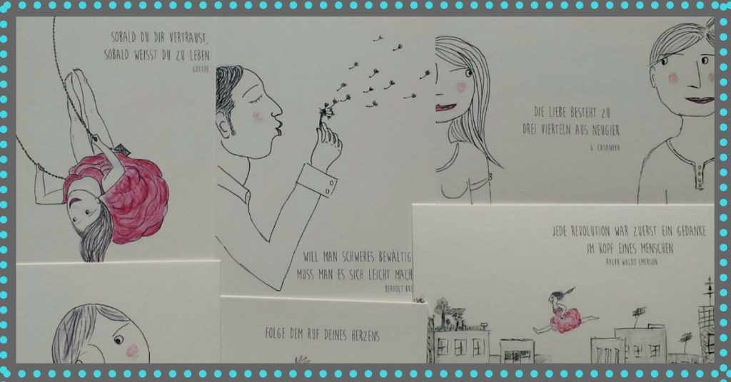 Postkarten Das schöne Leben