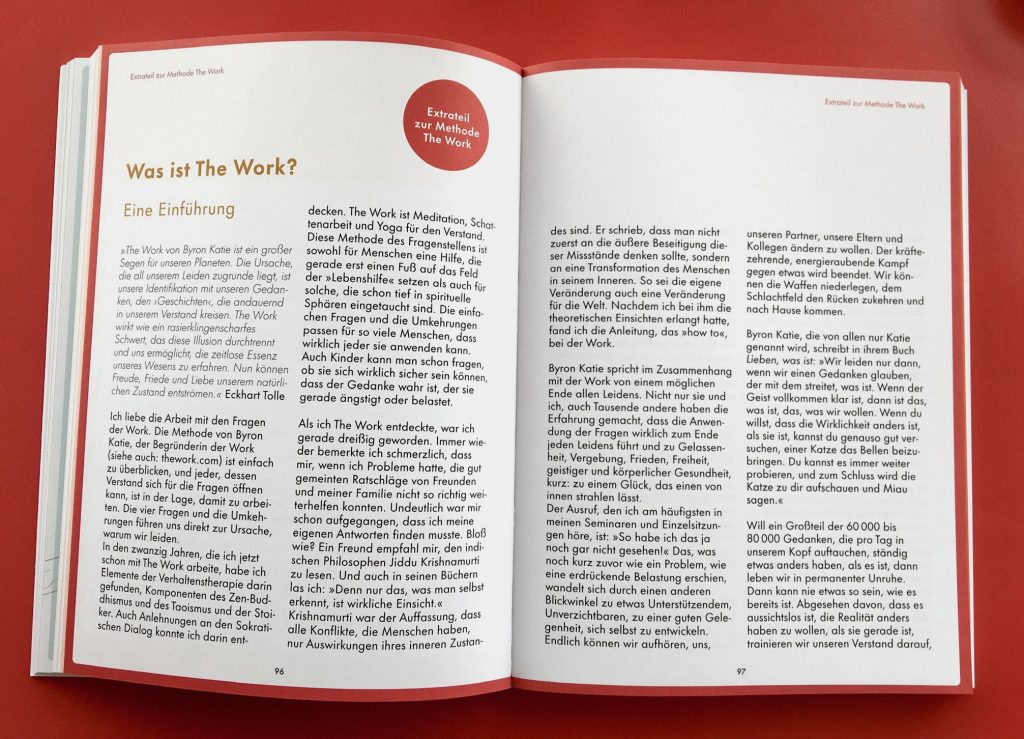Anleitung - wie funktioniert The Work von Byron Katie?